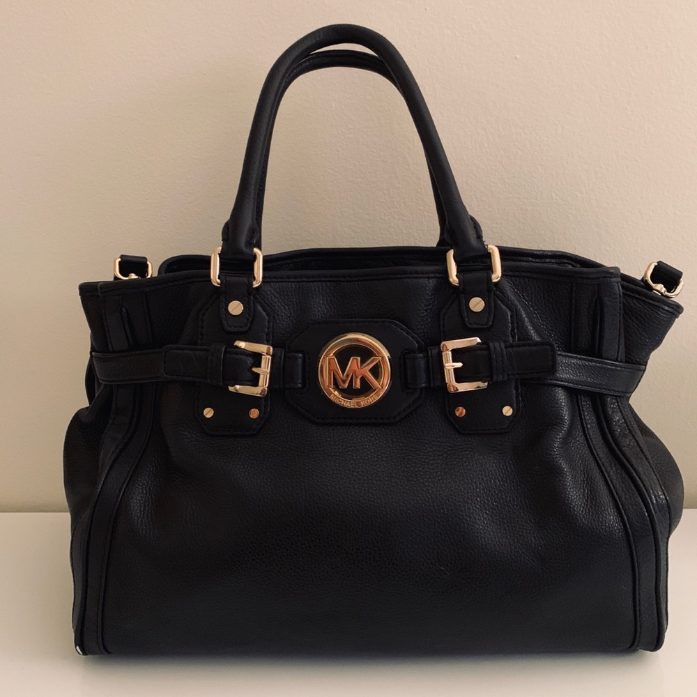 Michael Kors Black Leather Tote